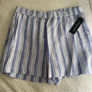 Saks Striped Blue Shorts